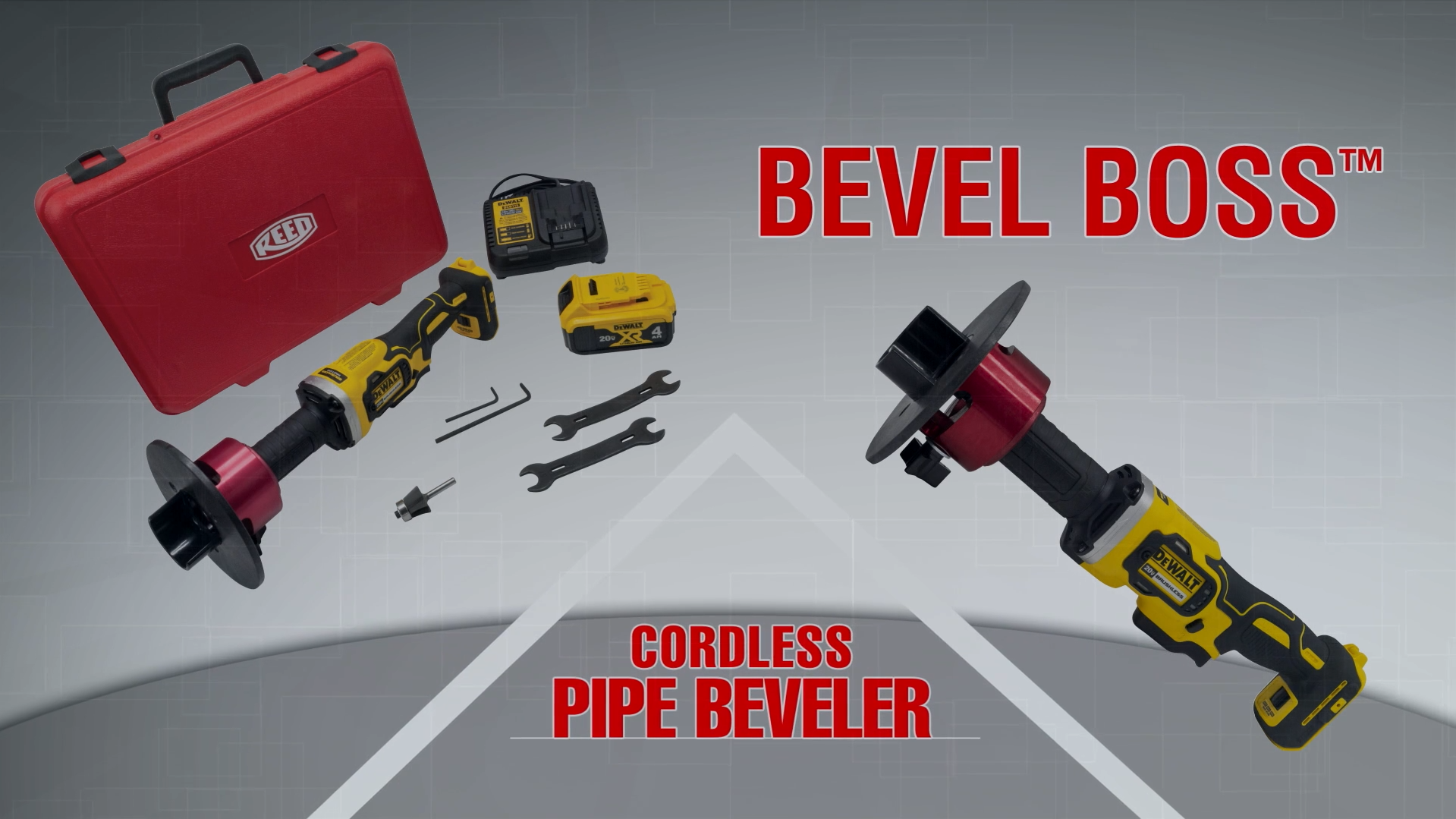 Bevel Boss® Akku-Rohranfaser in Gewerbeausführung